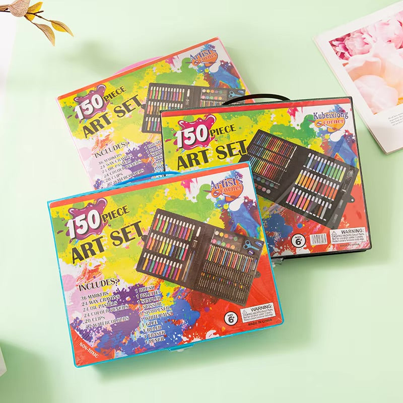 Premium Colouring Kit for Kids & Artists | 46 to 150 Pieces Available | Complete Art & Drawing Set | Sketch, Paint & Creative Gift Kit Royal Stationery Mart