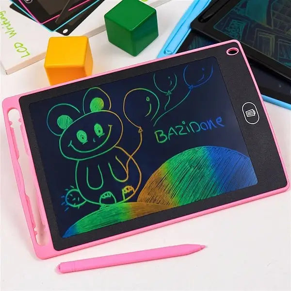 3 in 1 Kids Learning Combo Deal – LCD Writing Tablet + Sank Magic Practice Copybooks + Magic Water Coloring Book | Educational Learning Set for Kids