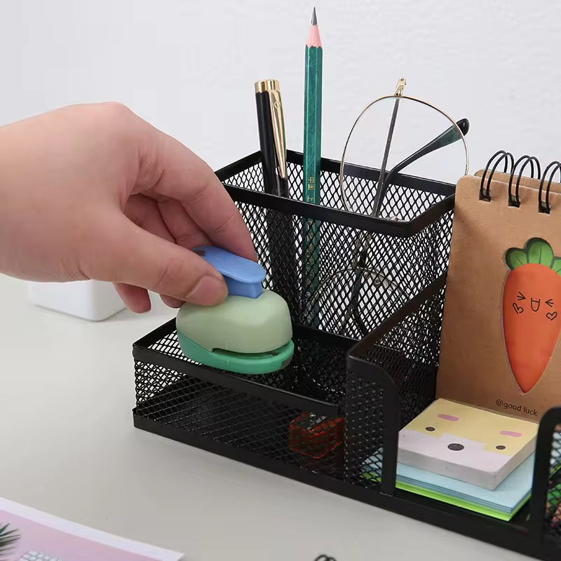 Metal Mesh Big Size Pen Holder | MultiFunctional Pen Stand For Offices