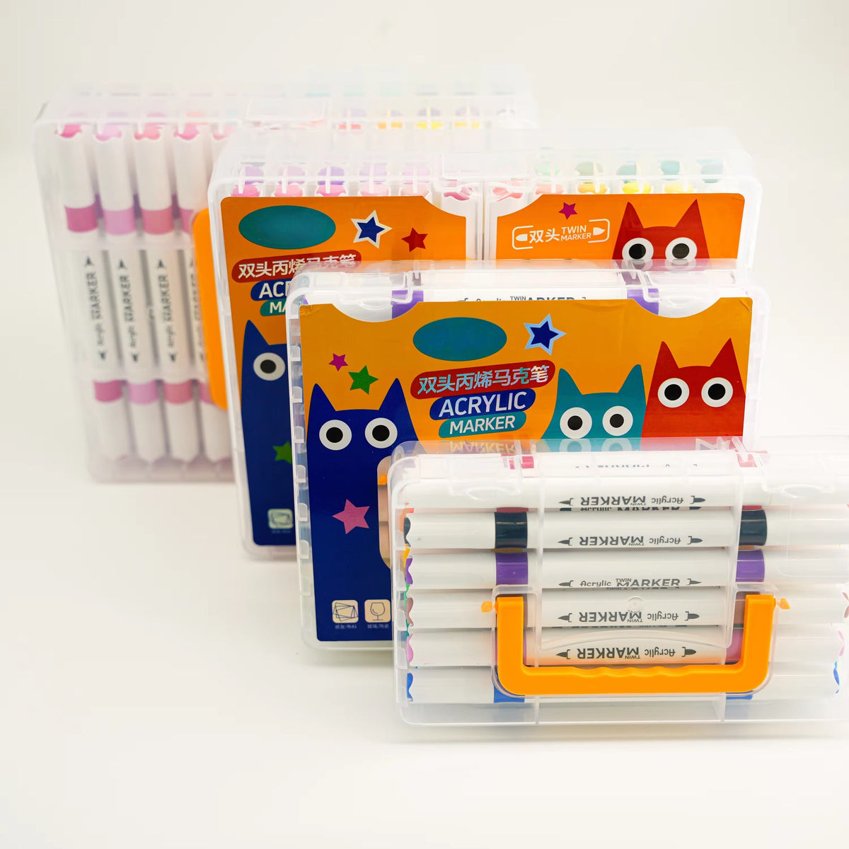 Dual Tip Acrylic Markers | Fine + Brush Tip Markers For Beginners And Artists | Works On Wood, Paper, Glass, Ceramic And Many More Other Surfaces | 12 To 48 Colours Royal Stationery Mart