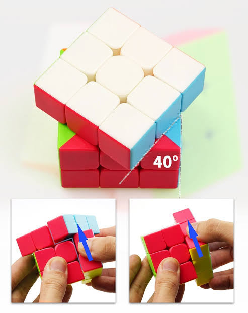 3×3 Speed Rubik's Cube | Smooth & Stickerless Puzzle Cube Royal Stationery Mart