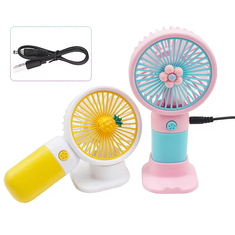 Mini Portable Rechargeable Fan | USB Powerful Cooling Fan | Handheld & Desk Use | Travel Friendly