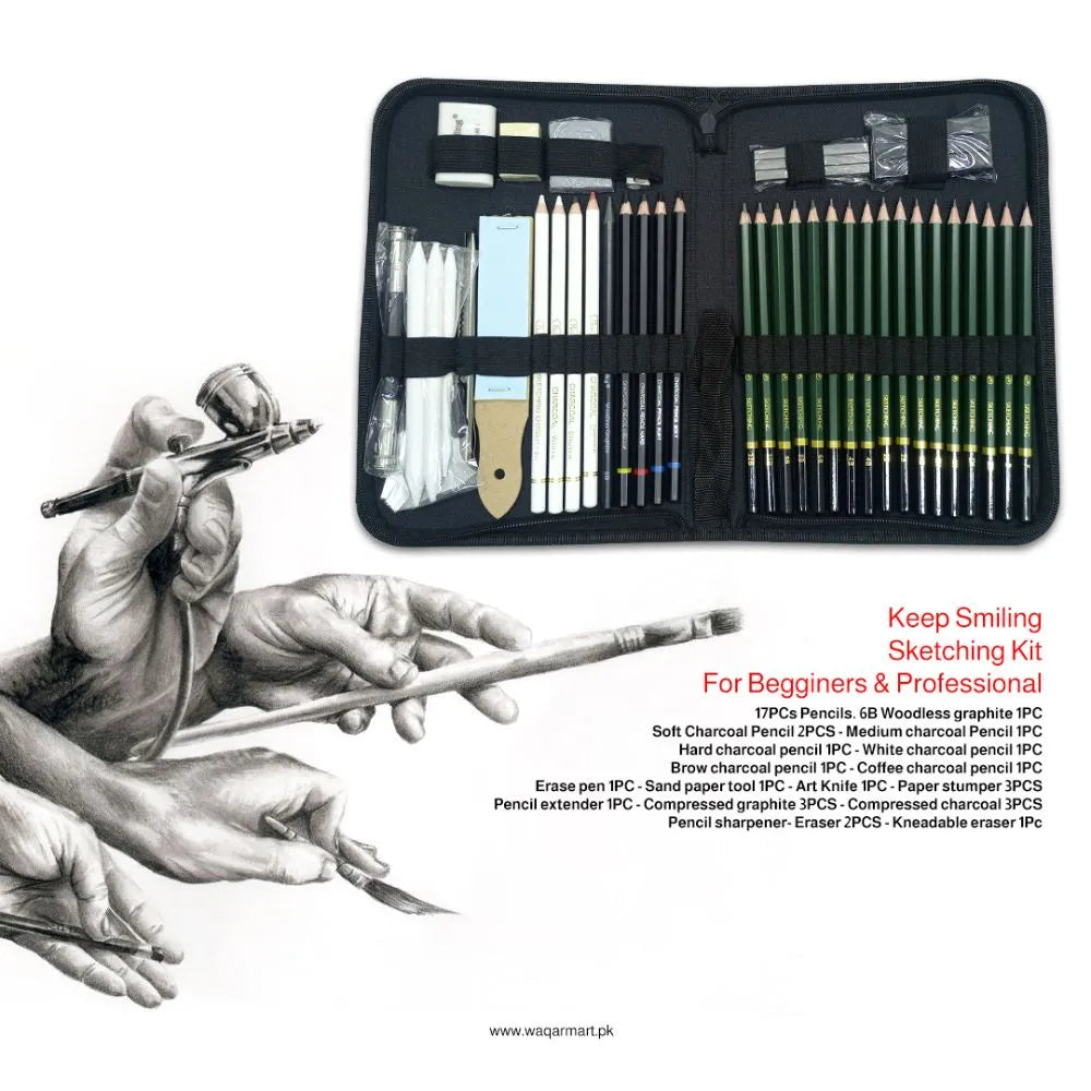 Sketch Drawing Set | Sketching Kit For Beginners And Professional