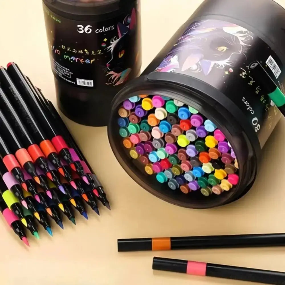 Acrylic Paint Markers Set 12 to 120 Colours | Waterproof Quick Dry Acrylic Pens Work On All Surfaces Royal Stationery Mart