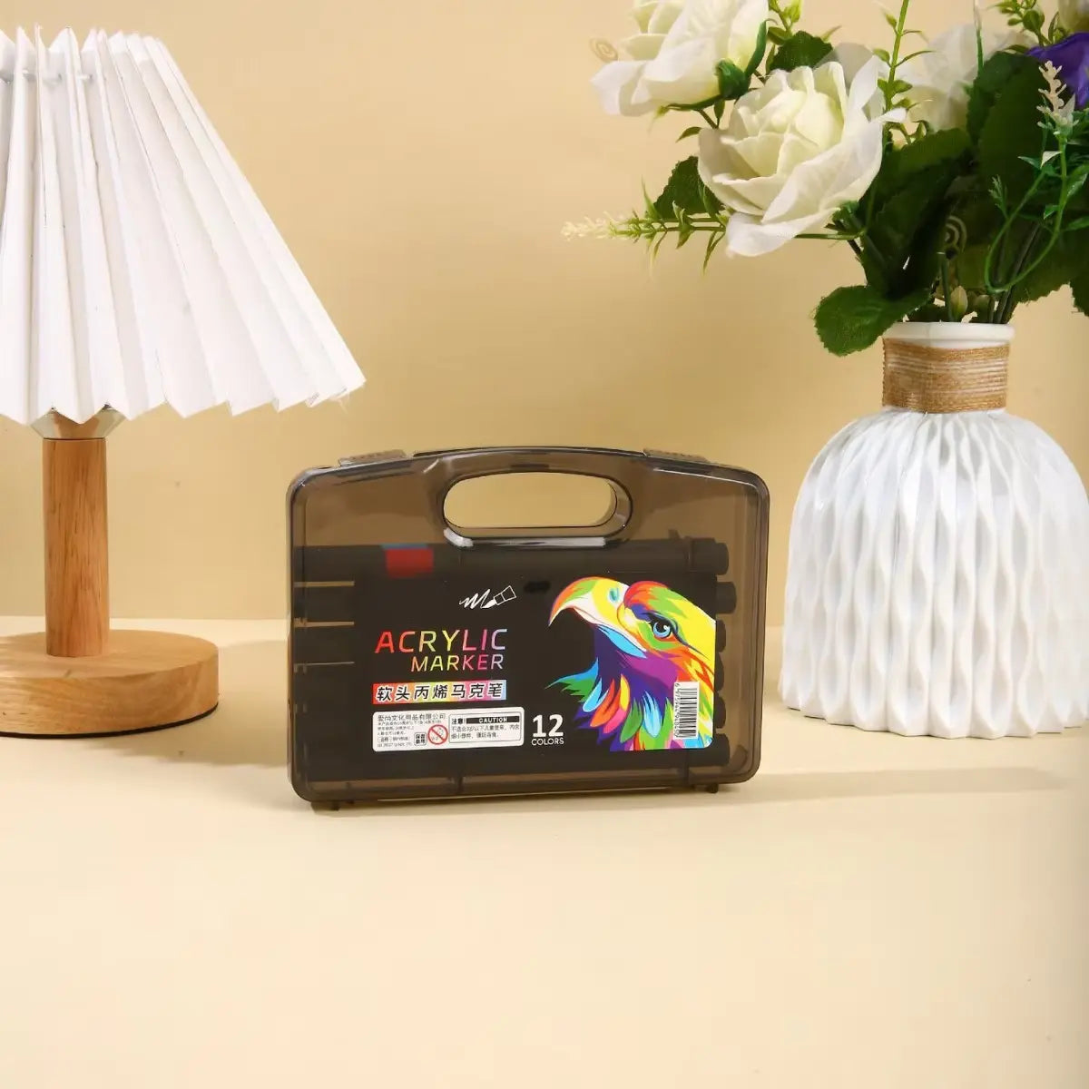 Acrylic Paint Markers Set 12 to 120 Colours | Waterproof Quick Dry Acrylic Pens Work On All Surfaces Royal Stationery Mart