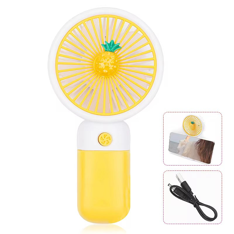 Mini Portable Rechargeable Fan | USB Powerful Cooling Fan | Handheld & Desk Use | Travel Friendly