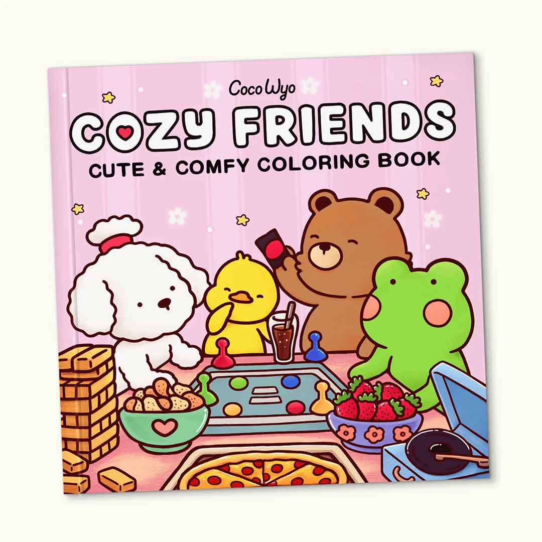 Cozy Colouring Book for Kids Teens & Adults | Relaxing Cute Coloring Pages | Perfect Gift for Art Lovers Royal Stationery Mart