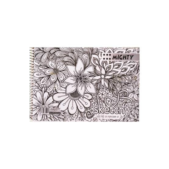 SketchBook | Medium Size Sketch Book For Artists And Beginners(20 Sheets)(Random Designs) Royal Stationery Mart
