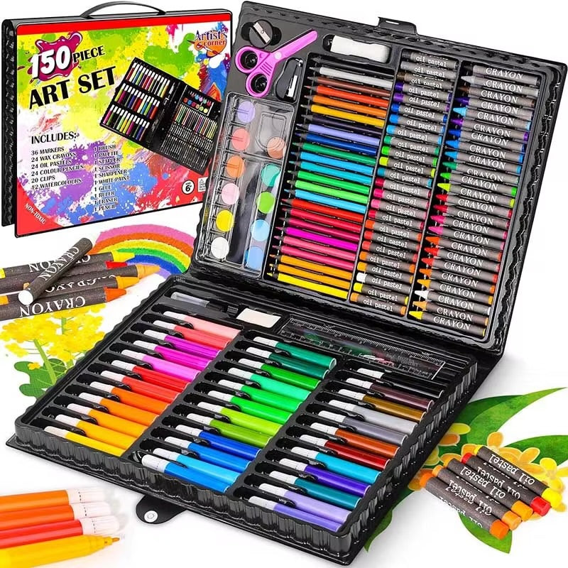 Premium Colouring Kit for Kids & Artists | 46 to 150 Pieces Available | Complete Art & Drawing Set | Sketch, Paint & Creative Gift Kit Royal Stationery Mart