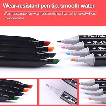 120 Colours Dual Tip Sketch Markers | Fine + Chisel Tip Dual Sided Pens Royal Stationery Mart