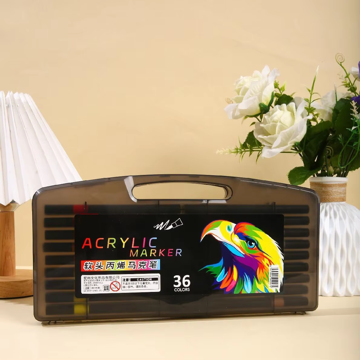 Acrylic Paint Markers Set 12 to 120 Colours | Waterproof Quick Dry Acrylic Pens Work On All Surfaces Royal Stationery Mart