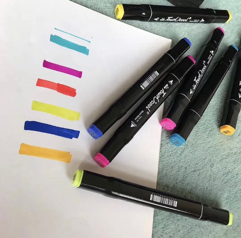 Dual Tip Sketch Markers Set | Alcohol-Based Markers | Double Head Art Pens for Kids & Adults Coloring, Drawing & Illustration Supplies Royal Stationery Mart