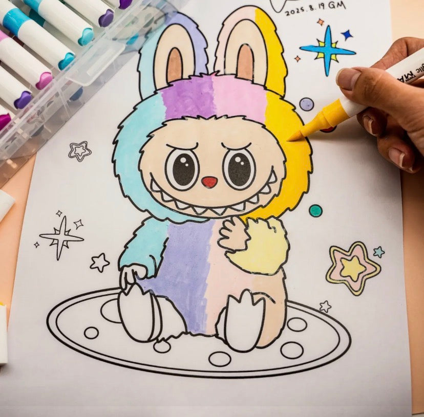 Dual Tip Acrylic Markers | Fine + Brush Tip Markers For Beginners And Artists
